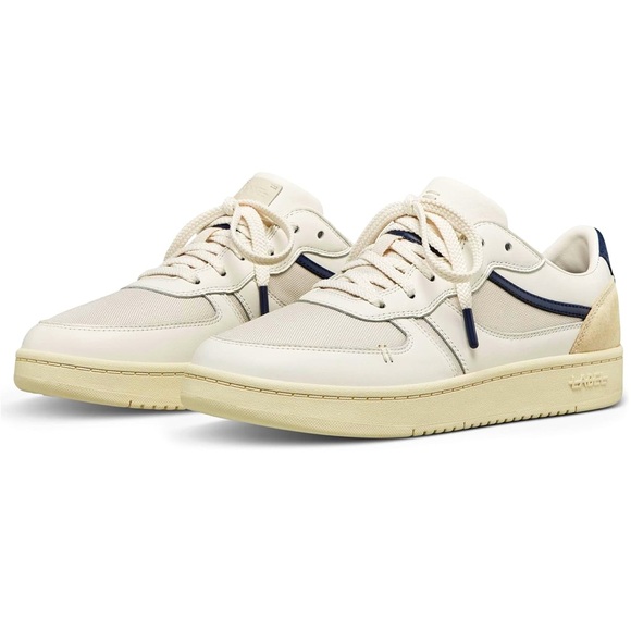 Label Men's Cream and Navy Sneakers, Lace-Up, Men’s Sz 11 - Picture 1 of 4